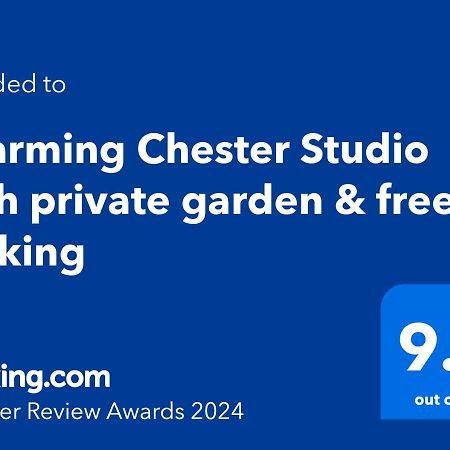 Charming Chester Studio With Private Garden & Free Parking Экстерьер фото
